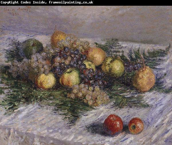 Claude Monet Still life with Pears and Grapes